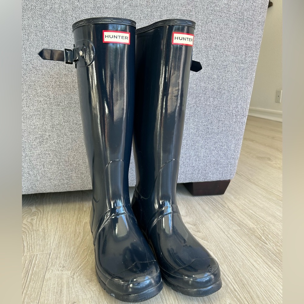 Hunter Tall Boots Navy